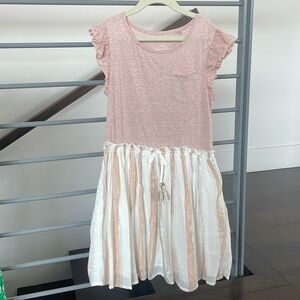 New without Tags. NEXT  Jersey mix with contrast  woven stripe bottom dress